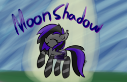 Size: 3000x1950 | Tagged: safe, artist:umbreow, oc, oc only, oc:moonshadow, bat pony, pony, clothes, socks, solo, striped socks