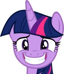 Size: 3459x4000 | Tagged: safe, artist:slb94, twilight sparkle, alicorn, pony, g4, to where and back again, awkward smile, female, grin, looking at you, mare, simple background, smiling, solo, squee, transparent background, twilight sparkle (alicorn), vector