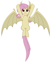 Size: 5000x6000 | Tagged: safe, artist:magister39, fluttershy, bat pony, pony, g4, absurd resolution, female, flutterbat, flying, race swap, simple background, solo, spread wings, transparent background, vector, wings