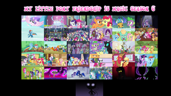 Size: 1920x1080 | Tagged: safe, artist:dashiemlpfim, applejack, big macintosh, discord, fluttershy, gabby, gaea everfree, gladmane, gloriosa daisy, pinkie pie, princess cadance, princess celestia, princess ember, princess flurry heart, princess luna, rainbow dash, rarity, sci-twi, spike, starlight glimmer, sunset shimmer, tender taps, thorax, trixie, twilight sparkle, alicorn, changedling, changeling, griffon, 28 pranks later, a hearth's warming tail, applejack's "day" off, buckball season, dungeons and discords, equestria girls, every little thing she does, flutter brutter, g4, gauntlet of fire, legend of everfree, newbie dash, no second prances, on your marks, ppov, season 6, spice up your life, stranger than fan fiction, the cart before the ponies, the crystalling, the fault in our cutie marks, the gift of the maud pie, the times they are a changeling, to where and back again, top bolt, viva las pegasus, king thorax, male, mane six, midnight sparkle, rainbow muzzle, twilight sparkle (alicorn)