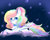 Size: 1024x829 | Tagged: safe, artist:bossmeow, oc, oc only, pegasus, pony, cloud, prone, solo