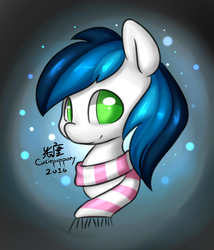 Size: 1200x1400 | Tagged: safe, artist:cutiepoppony, oc, oc only, oc:shade, clothes, commission, scarf, solo
