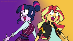 Size: 1280x720 | Tagged: safe, artist:xxsunsetshimmer23xx, sci-twi, sunset shimmer, twilight sparkle, equestria girls, g4, my little pony equestria girls: friendship games, deleted scene, duet, duo, what more is out there
