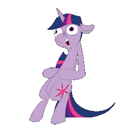 Size: 1000x1000 | Tagged: safe, artist:anontheanon, twilight sparkle, alicorn, pony, g4, animated, bipedal, bookhorse, dancing, female, gif, ren and stimpy, ren and stimpy adult party cartoon, simple background, solo, transparent background, twilight sparkle (alicorn)