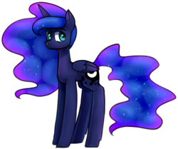 Size: 1885x1579 | Tagged: safe, artist:darkpinkmonster, princess luna, pony, g4, female, simple background, solo, transparent background