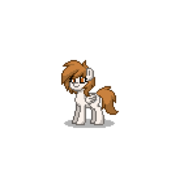 Size: 400x400 | Tagged: safe, pegasus, pony, pony town, a certain magical index, a certain scientific railgun, crossover, female, mare, misaka mikoto, ponified, solo