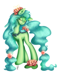 Size: 1500x1900 | Tagged: safe, artist:divlight, oc, oc only, oc:lotus pond, pony, solo