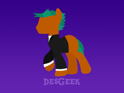 Size: 1920x1440 | Tagged: safe, artist:destruct1veg33k, oc, oc only, oc:destructivegeek, base used, minimalist, solo, standing