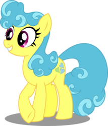 Size: 2994x3500 | Tagged: safe, artist:orin331, lemon hearts, earth pony, pony, dancerverse, g4, alternate universe, crossed hooves, cute, earth pony lemon hearts, female, high res, race swap, smiling, solo