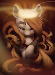 Size: 1100x1500 | Tagged: safe, artist:silentwulv, oc, oc only, earth pony, pony, clothes, halo, solo