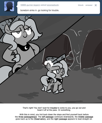 Size: 666x800 | Tagged: safe, artist:egophiliac, princess luna, moonstuck, g4, cartographer's cap, female, filly, grayscale, hat, monochrome, moonflower, solo, woona, younger