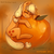 Size: 1024x1024 | Tagged: safe, artist:kyaokay, applejack, g4, apple, female, food, giant apple, grin, hug, smiling, solo, that pony sure does love apples