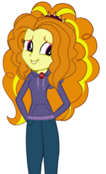 Size: 373x608 | Tagged: safe, artist:trixiesparkle63, adagio dazzle, equestria girls, g4, my little pony equestria girls: rainbow rocks, adoragio, clothes, cute, female, hoodie, pants, simple background, smiling, solo, transparent background, when she smiles