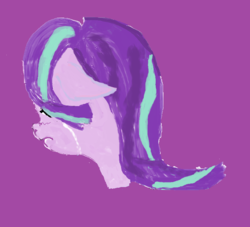 Size: 708x642 | Tagged: safe, starlight glimmer, g4, bust, crying, female, floppy ears, frown, portrait, sad, simple background, solo