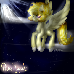 Size: 653x653 | Tagged: safe, artist:tehgamingcherryyt, oc, oc only, oc:prince lionel, pegasus, pony, solo