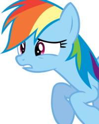 Size: 10007x12493 | Tagged: safe, artist:cyanlightning, rainbow dash, g4, stranger than fan fiction, .svg available, absurd resolution, female, simple background, solo, transparent background, vector