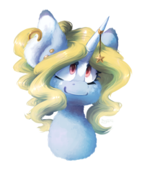 Size: 796x952 | Tagged: safe, artist:crownedspade, oc, oc only, pony, unicorn, bust, colored pupils, portrait, solo