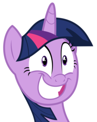 Size: 4000x4990 | Tagged: safe, artist:keronianniroro, twilight sparkle, alicorn, pony, g4, top bolt, absurd resolution, female, grin, happy, mare, shocked, simple background, smiling, solo, squee, transparent background, twilight sparkle (alicorn), vector