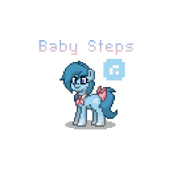 Size: 400x400 | Tagged: safe, oc, oc only, pony, pony town, solo, tail bow