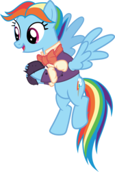 Size: 6720x9998 | Tagged: safe, artist:pink1ejack, rainbow dash, snowdash, a hearth's warming tail, g4, absurd resolution, album cover, bowtie, clothes, female, floating, it's a pony kind of christmas, necktie, open mouth, rainbow dash always dresses in style, shirt, simple background, solo, transparent background, vector, waistcoat