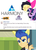 Size: 850x1174 | Tagged: safe, screencap, flash sentry, songbird serenade, twilight sparkle, equestria daily, equestria girls, g4, my little pony equestria girls, my little pony: the movie, flash sentry is not amused, frown, glare, harmony, logo, meme, my little pony logo, pun, sia (singer), smiling, toon boom, unamused