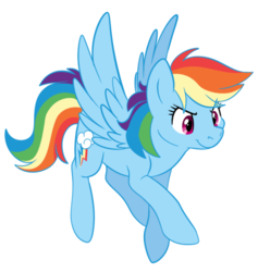 Size: 508x535 | Tagged: safe, artist:fizzy-dog, rainbow dash, pegasus, pony, g4, female, mare, simple background, smiling, solo, white background