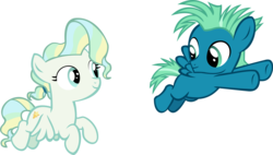 Size: 14814x8434 | Tagged: safe, artist:cyanlightning, sky stinger, vapor trail, pegasus, pony, g4, top bolt, .svg available, absurd resolution, colt, colt sky stinger, female, filly, filly vapor trail, male, show accurate, simple background, transparent background, vector