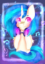 Size: 1024x1463 | Tagged: safe, artist:bossmeow, dj pon-3, vinyl scratch, pony, g4, female, solo