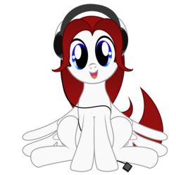 Size: 2030x2019 | Tagged: safe, artist:avarick, oc, oc only, oc:lightning verse, pegasus, pony, headphones, high res, simple background, solo, transparent background