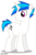 Size: 724x1103 | Tagged: safe, artist:dragonchaser123, dj pon-3, vinyl scratch, pony, unicorn, g4, record scrape, rule 63, simple background, solo, transparent background, vector