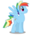 Size: 1300x1312 | Tagged: safe, artist:dragonchaser123, rainbow dash, pegasus, pony, g4, rainbow blitz, rule 63, simple background, smiling, solo, spread wings, transparent background, vector, wings