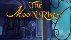 Size: 1920x1080 | Tagged: safe, artist:lionheartcartoon, princess celestia, princess luna, the moon rises, g4, female, night, solo, stars, window