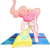 Size: 1880x1790 | Tagged: safe, artist:liracrown, pinkie pie, g4, eyes closed, female, party horn, simple background, solo, transparent background