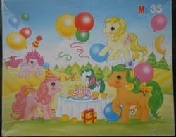 Size: 990x767 | Tagged: safe, photographer:sweetbubbles, gusty, heart throb, lofty, tutti frutti, g1, official, irl, merchandise, milton bradley, photo, puzzle