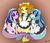 Size: 1024x886 | Tagged: safe, artist:queentigrel, adagio dazzle, aria blaze, sonata dusk, siren, anthro, equestria girls, g4, my little pony equestria girls: rainbow rocks, breasts, cleavage, clothes, cute, female, looking at you, maid, the dazzlings, trio