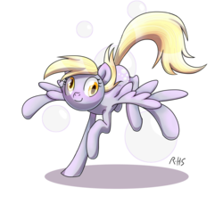 Size: 900x823 | Tagged: safe, artist:14dreamer, derpy hooves, pegasus, pony, g4, bubble, female, mare, simple background, solo, transparent background