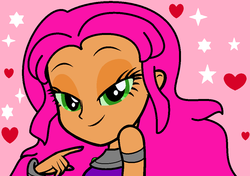 Size: 1025x720 | Tagged: safe, artist:cutelovelover, equestria girls, g4, crossover, equestria girls-ified, female, solo, starfire, teen titans