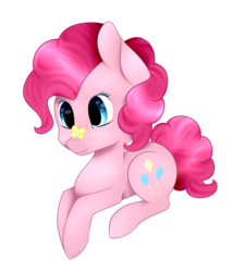 Size: 2378x2640 | Tagged: safe, artist:itsizzybel, pinkie pie, butterfly, pony, g4, female, high res, simple background, solo, transparent background