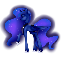 Size: 4403x4029 | Tagged: safe, artist:itsizzybel, princess luna, pony, g4, absurd resolution, female, simple background, solo, transparent background