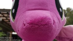 Size: 1024x576 | Tagged: safe, artist:neysanight, cheerilee, g4, close-up, irl, life size, photo, plushie, snout, solo