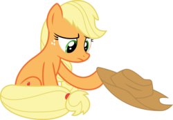 Size: 5558x3873 | Tagged: safe, artist:kevinerino, applejack, castle sweet castle, g4, .svg available, absurd resolution, applejack's hat, cowboy hat, female, hat, simple background, solo, stetson, transparent background, vector