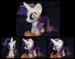 Size: 2709x2129 | Tagged: safe, artist:fireflytwinkletoes, rarity, g4, chibi, hand, high res, irl, photo, plushie, solo