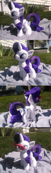 Size: 1093x3639 | Tagged: safe, artist:bakufoon, rarity, g4, glasses, irl, photo, plushie, solo