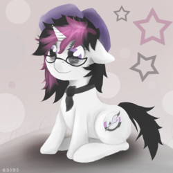 Size: 3000x3000 | Tagged: safe, artist:kaine, oc, oc only, cute, female, filly, glasses, high res, solo