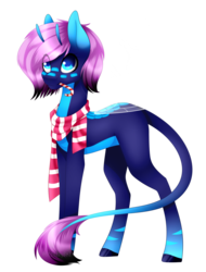 Size: 1024x1345 | Tagged: safe, artist:itsizzybel, oc, oc only, pony, candy, candy cane, clothes, female, food, mare, mouth hold, scarf, simple background, solo, transparent background