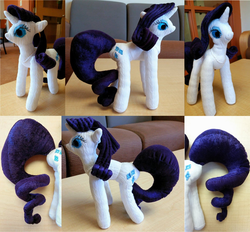 Size: 2066x1919 | Tagged: safe, artist:katie-may-sews-stuff, rarity, g4, irl, photo, plushie, solo