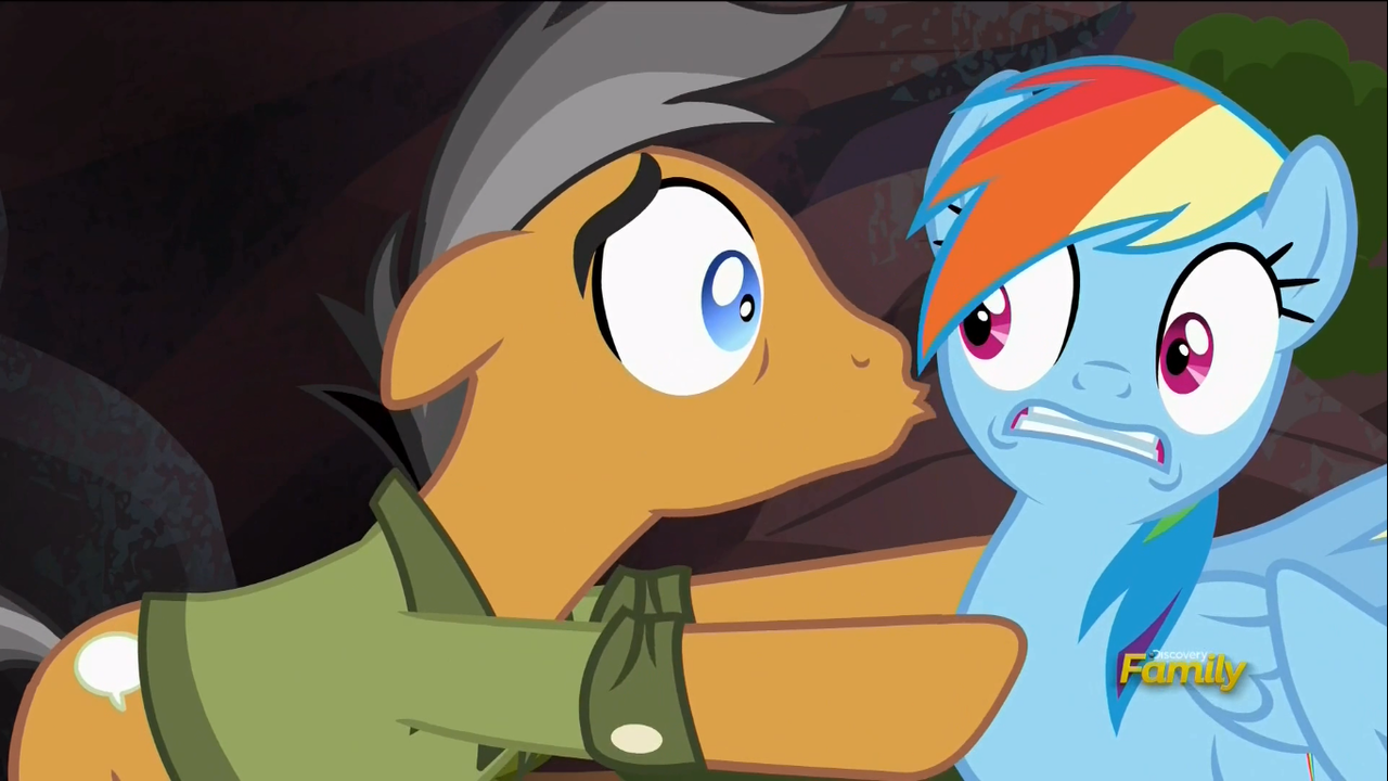 #1307522 - safe, screencap, quibble pants, <b>rainbow</b> dash, pony, g4, stranger...