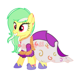 Size: 2100x2100 | Tagged: safe, artist:posey-11, oc, oc only, oc:passionate, earth pony, pony, clothes, dress, female, high res, mare, simple background, solo, transparent background, watermark