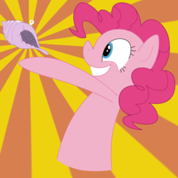 Size: 2000x2000 | Tagged: safe, artist:deaththeponyse, pinkie pie, g4, club spongebob, high res, magic conch, spongebob squarepants