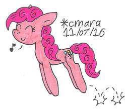 Size: 767x672 | Tagged: safe, artist:cmara, pinkie pie, g4, female, solo, traditional art